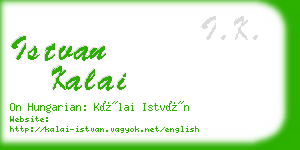 istvan kalai business card